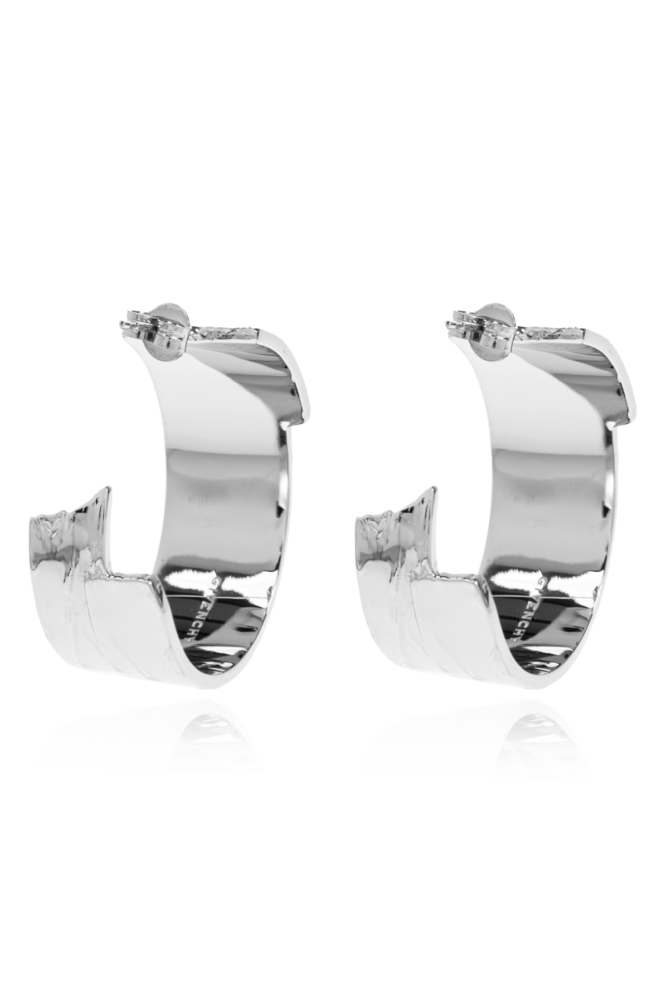 Silver Earrings with engraved logo Givenchy - Vitkac Italy